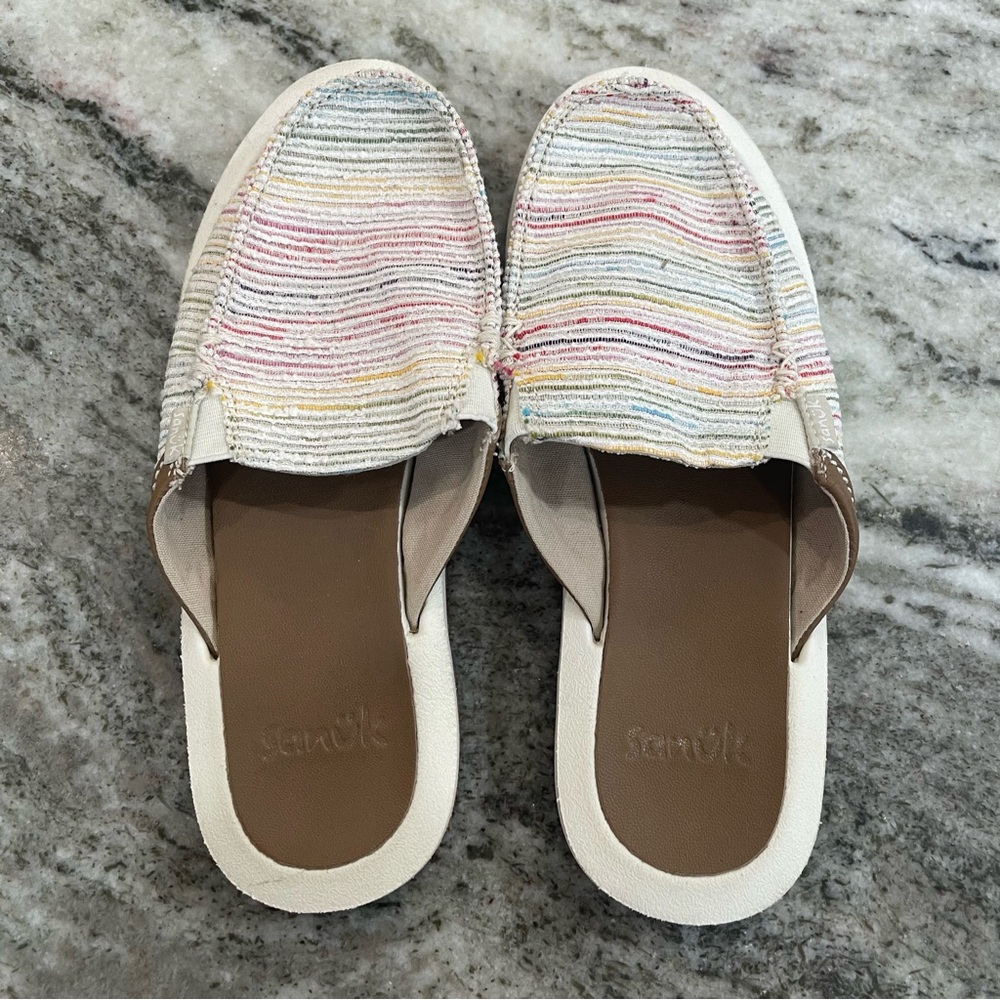 Sanuk Multicolor Canvas Slip-Ons